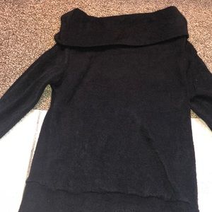 black off the shoulder sweater